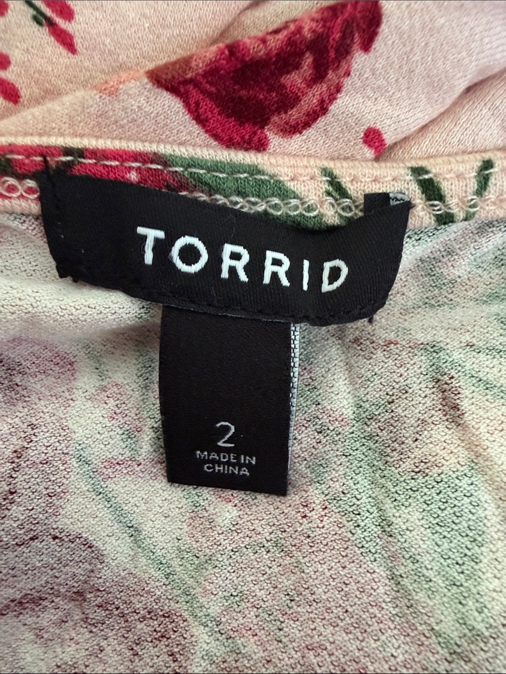 TORRID- PLUS SIZE - floral cardigan / baby doll cardigan/ 3/4 sleeves - Picture 3 of 7